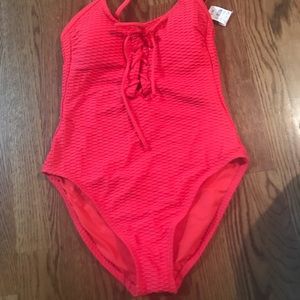Red Kenneth Cole One Piece Bathing Suit | NWT